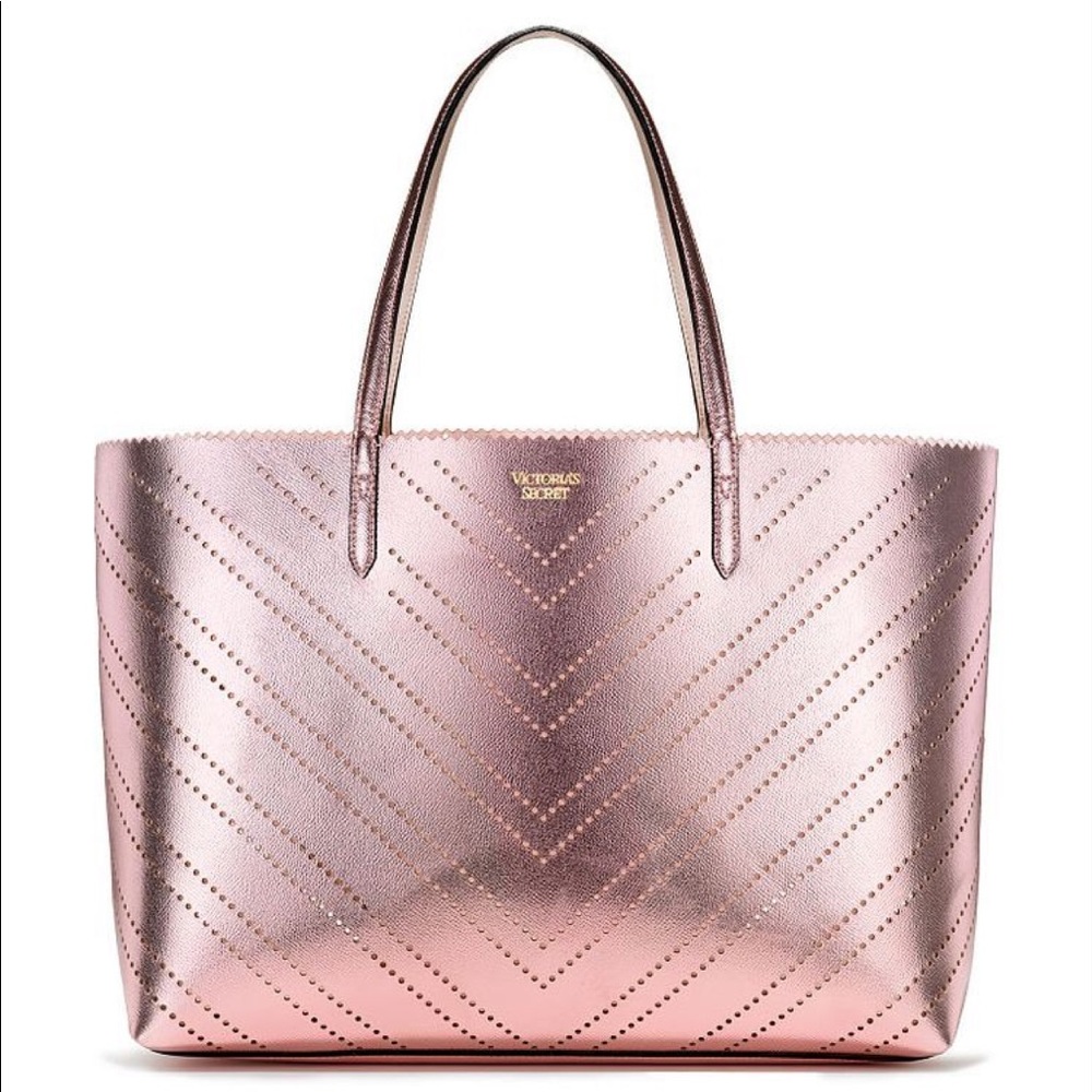 Victoria’s Secret rose gold tote